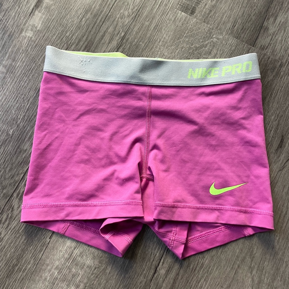Nike Pro Pink Athletic Shorts